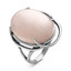 Серебряное кольцо с крупным розовым кварцем  2337288К